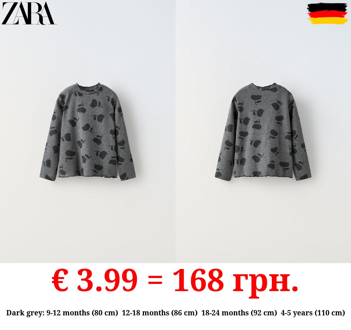 SOFT-TOUCH FLORAL PRINT T-SHIRT