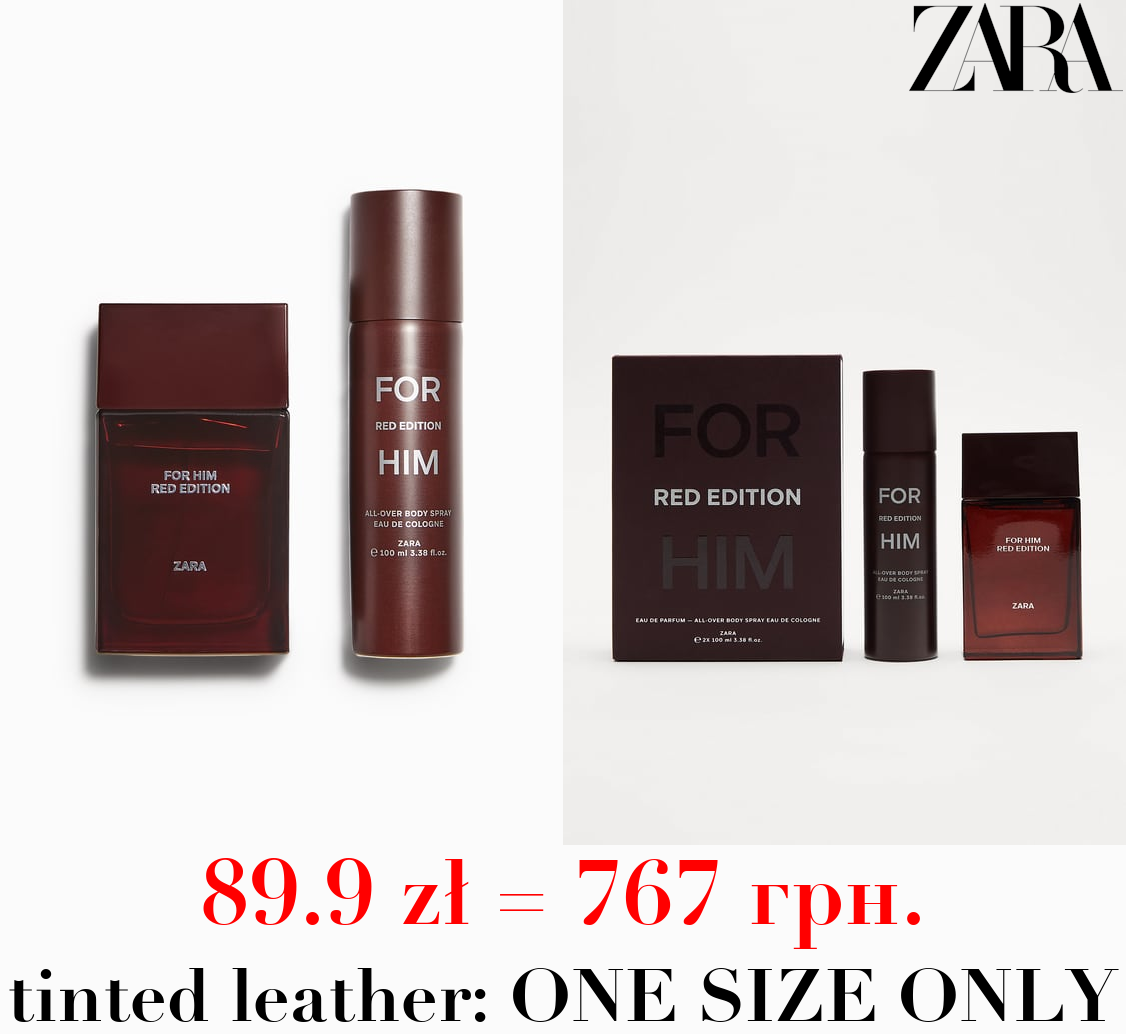 FOR HIM RED EDITION + ALL-OVER SPRAY 100ML / 3.38 oz