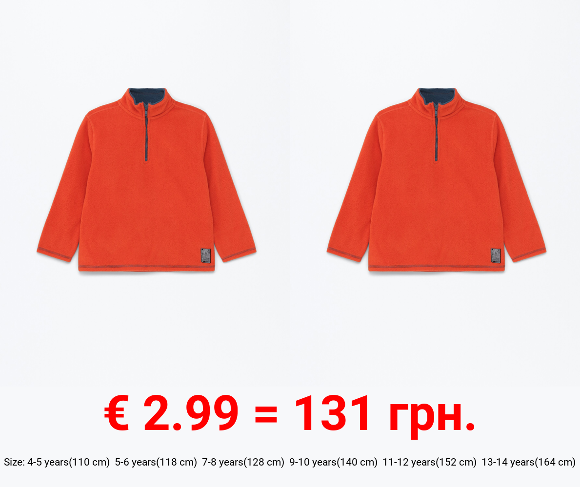 Fleece with zip