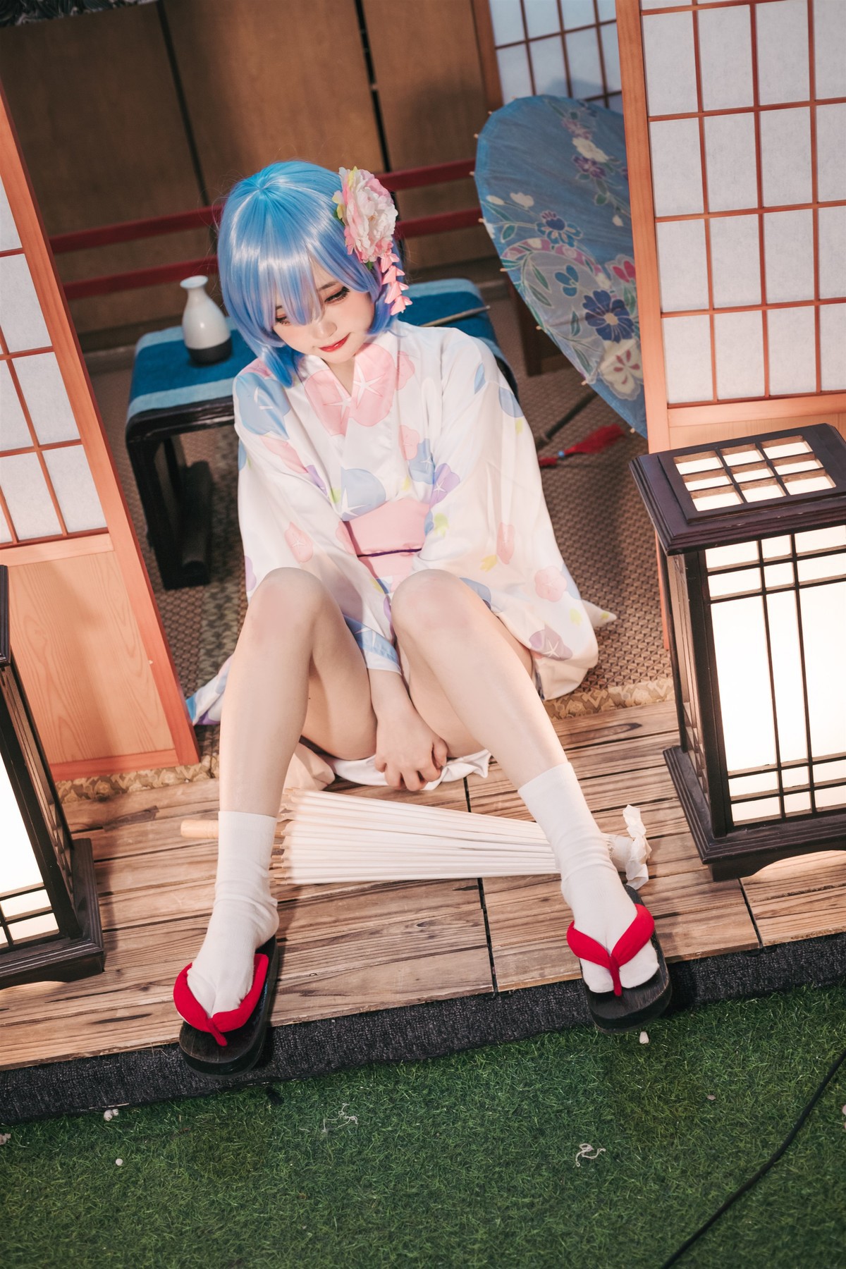 Cosplay 神沢永莉 蕾姆和风 11