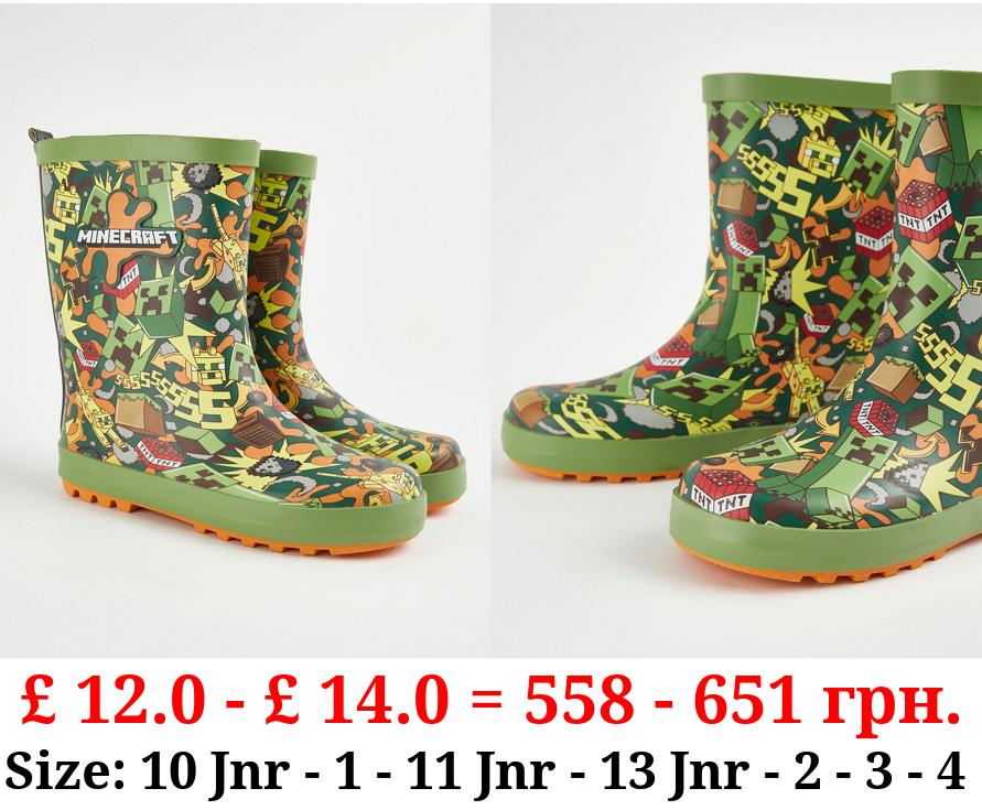Minecraft Green Wellington Boots