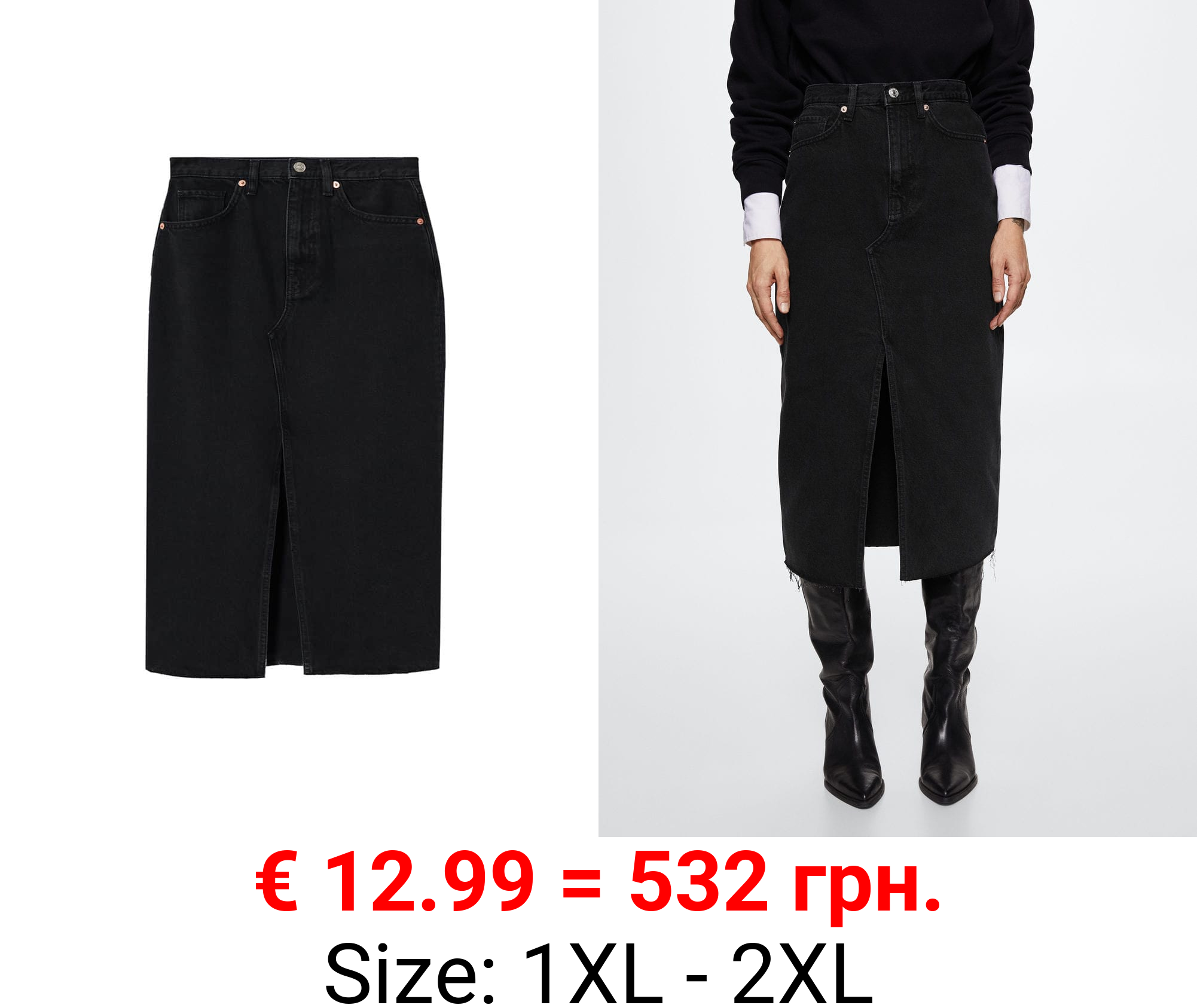 falda vaquera abertura