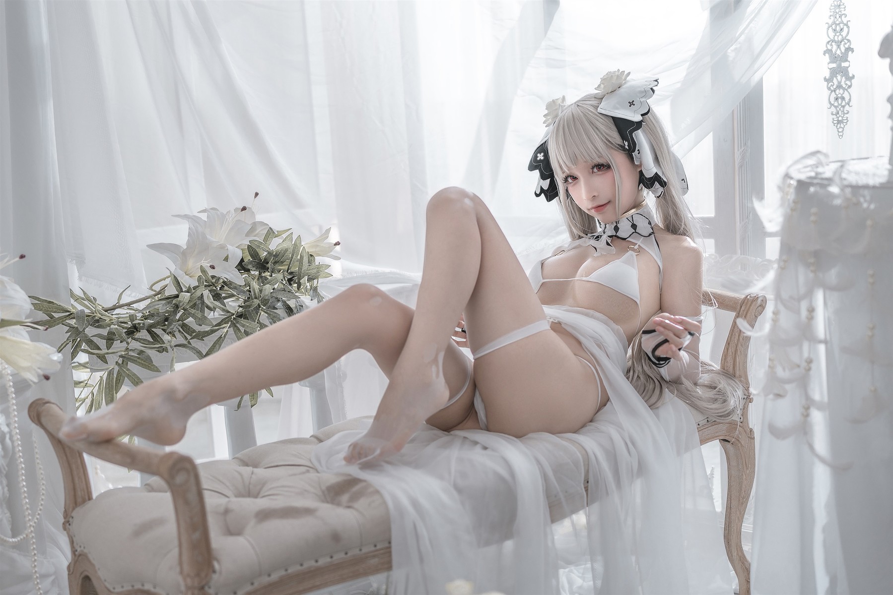 蠢沫沫 Cosplay 可畏婚纱 25