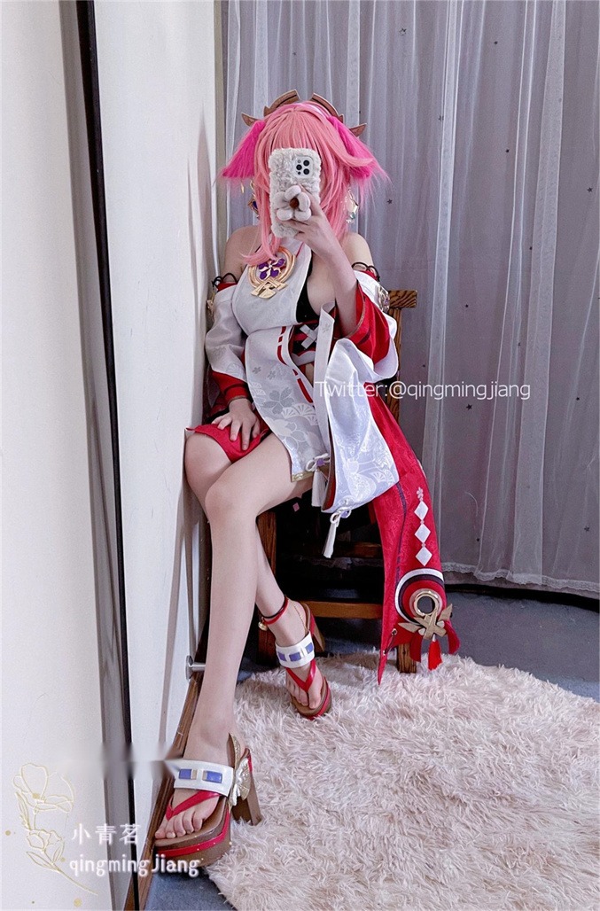 小青茗 八重神子 COS 6