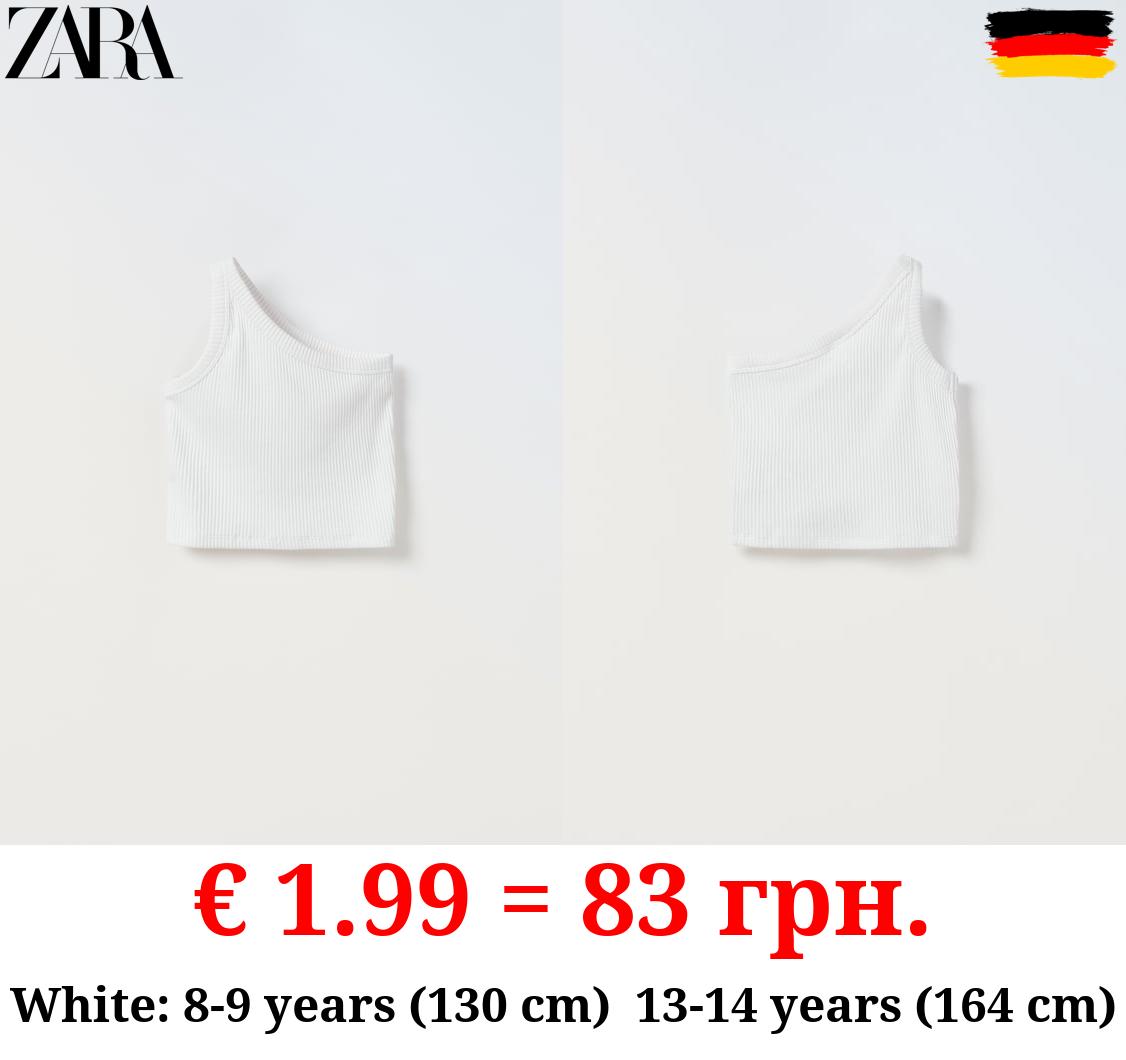 ASYMMETRIC RIBBED TOP