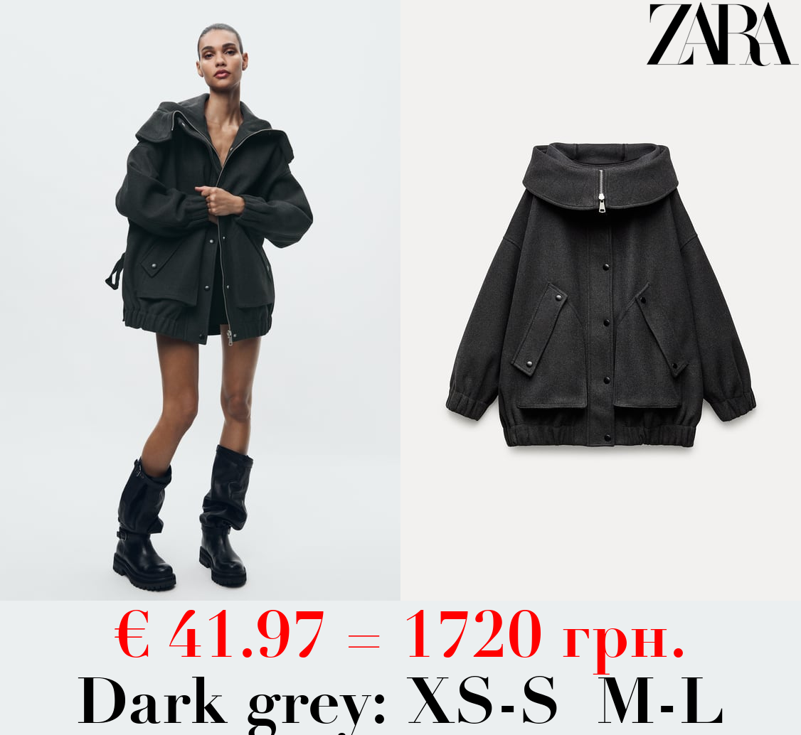 ZW COLLECTION OVERSIZED PARKA WITH BOWS