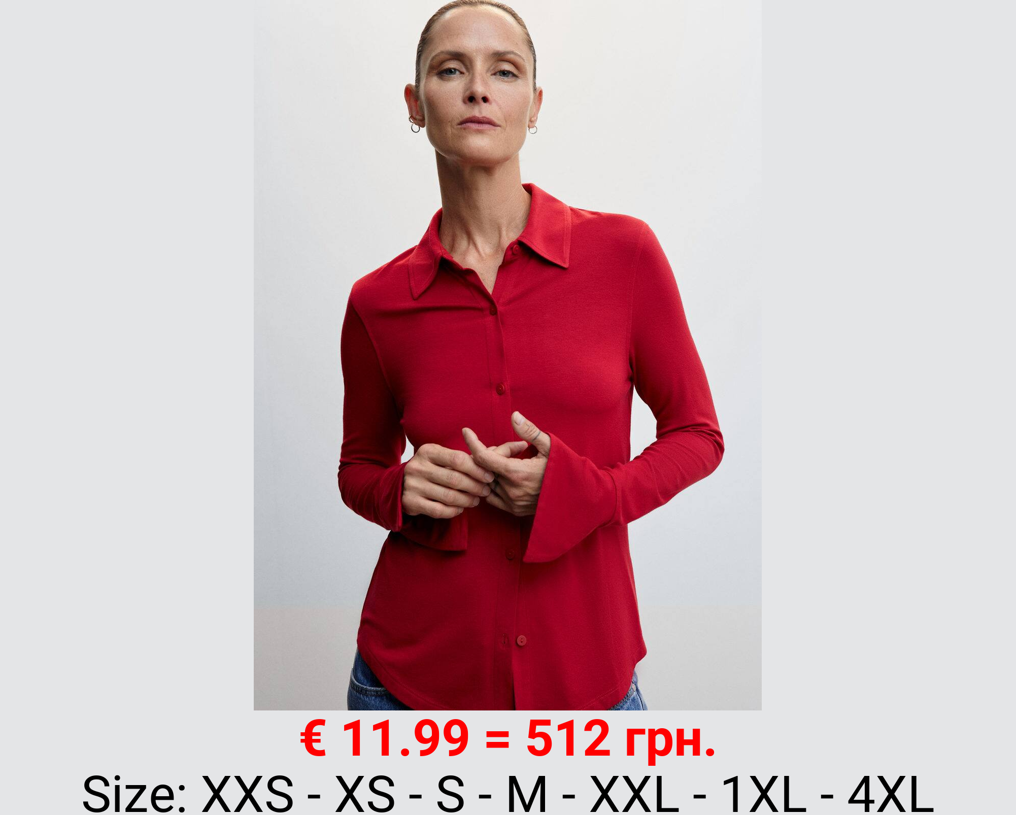 Camisa fluida botones