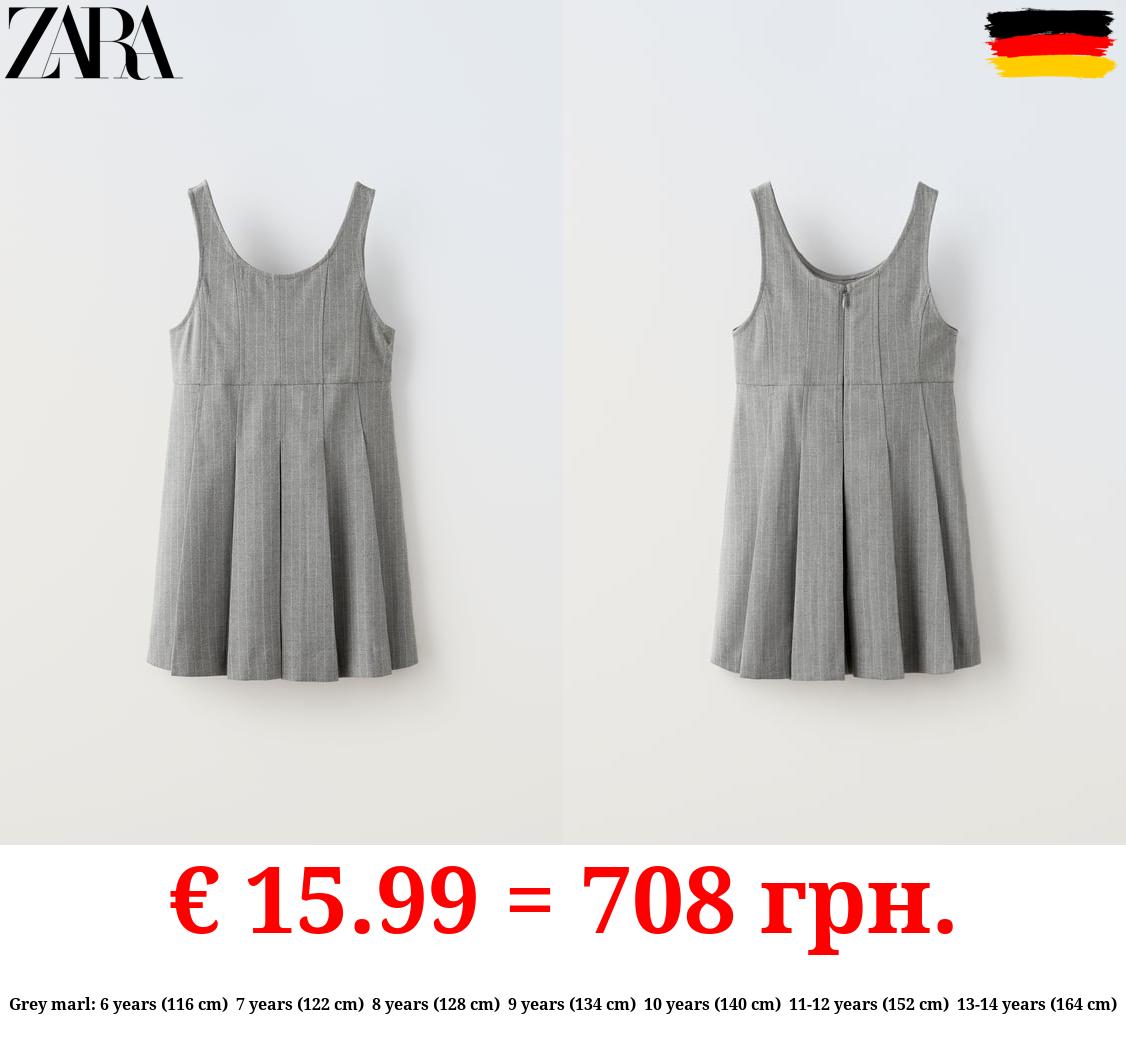 PINSTRIPE PINAFORE DRESS