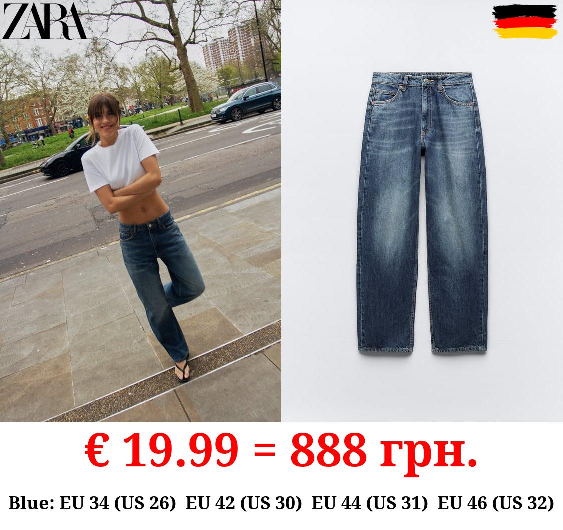 MID-RISE TAILORED BALLOON JEANS