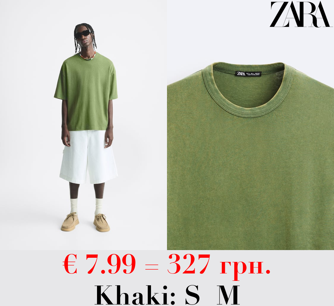 ACID WASH PRINT T-SHIRT