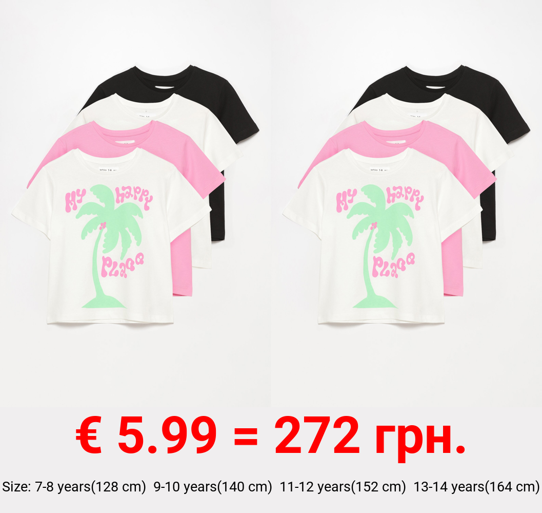 4-Pack of printed T-shirts