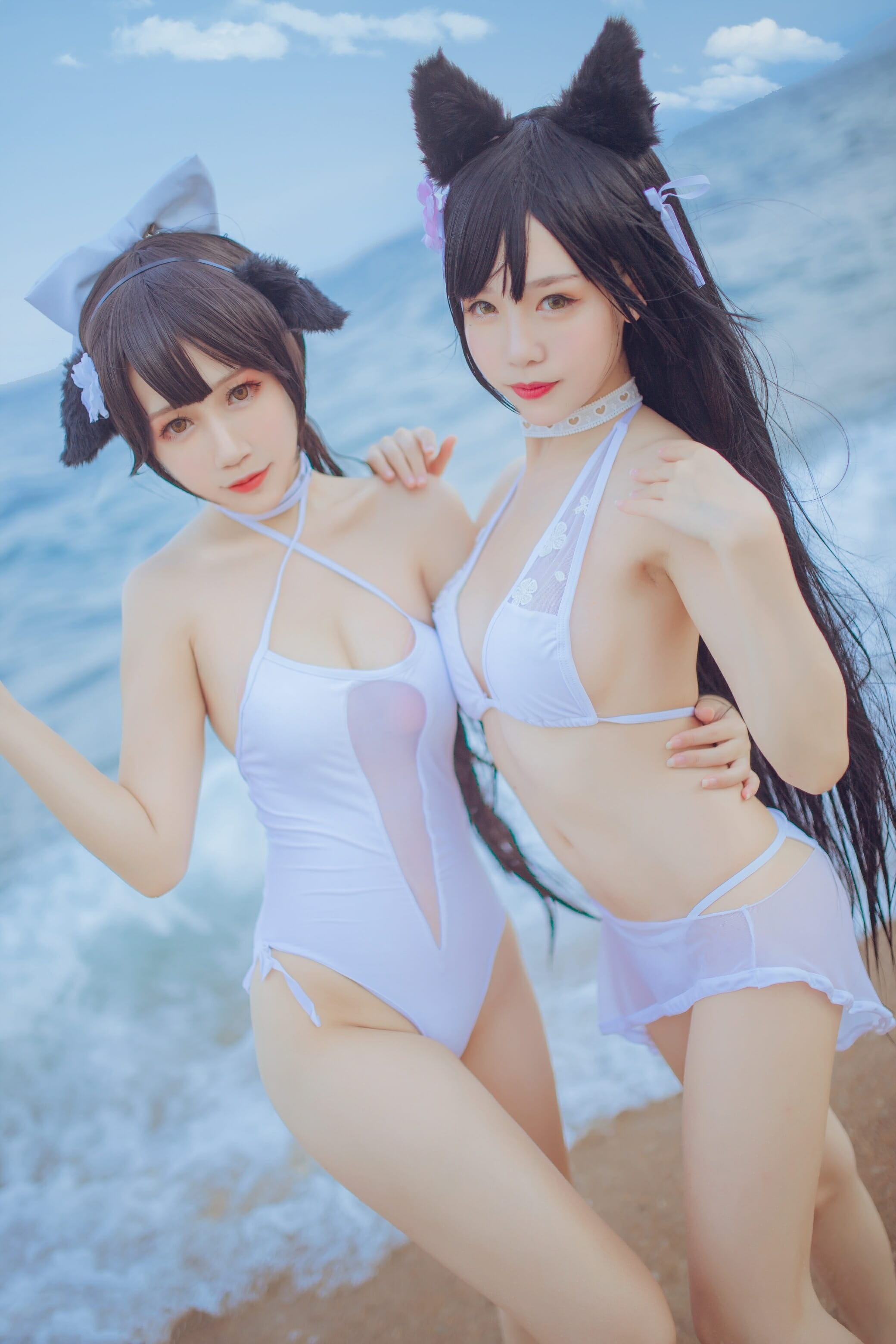 抖娘利世-碧蓝航线高雄 爱宕泳装[41P] 19
