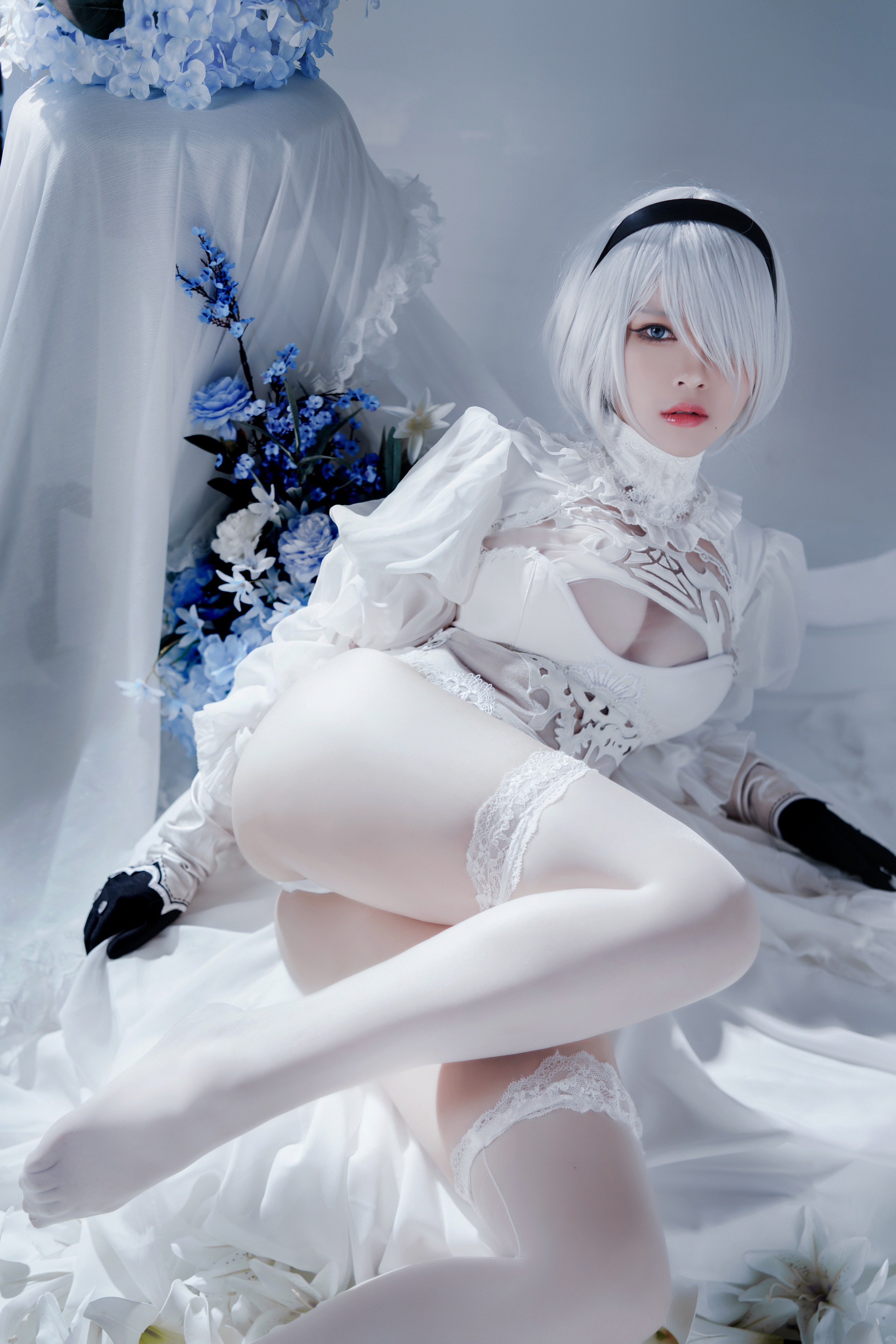半半子 - Automataヨルハ二号B型 白礼服 3