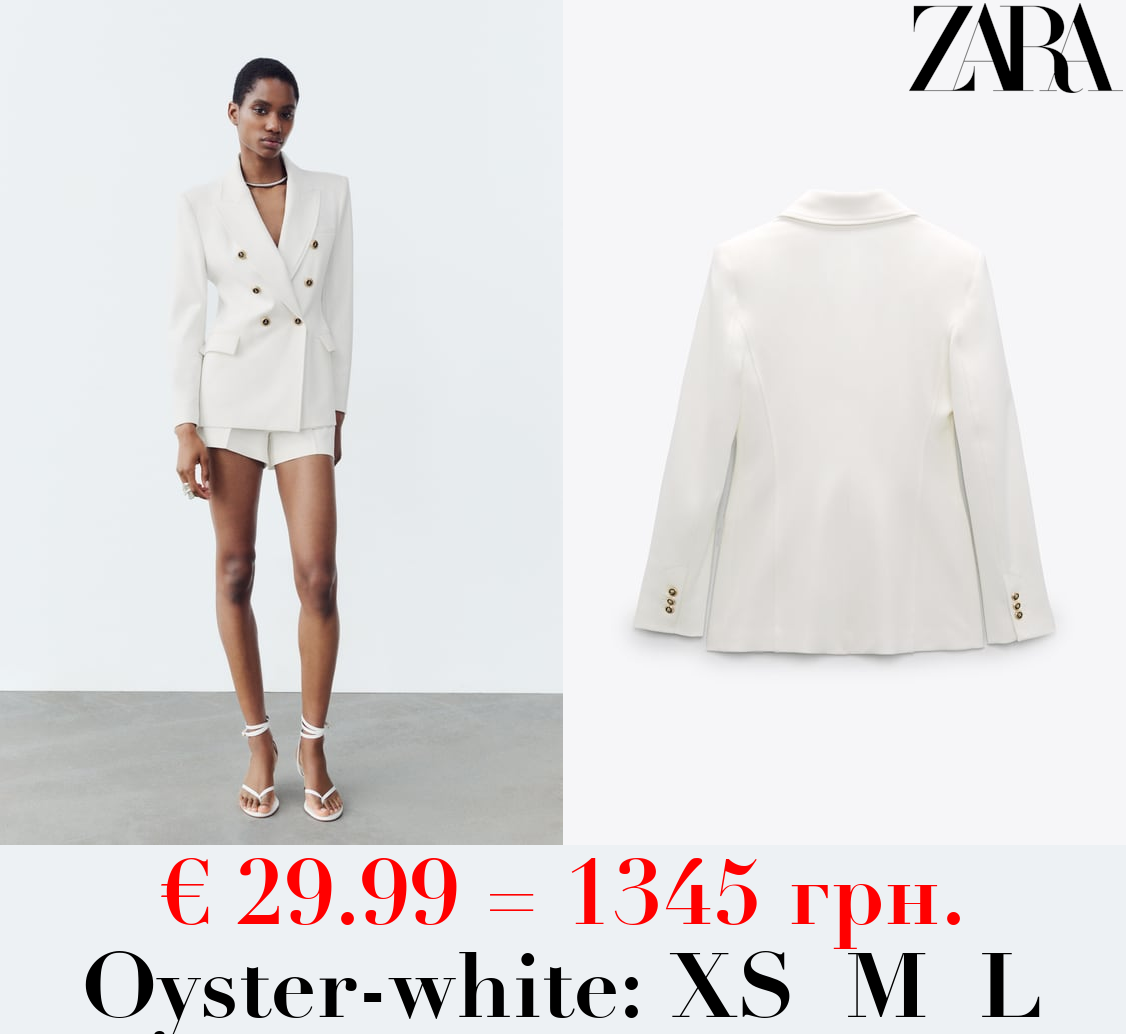 TAILORED DOUBLE-BREASTED BLAZER