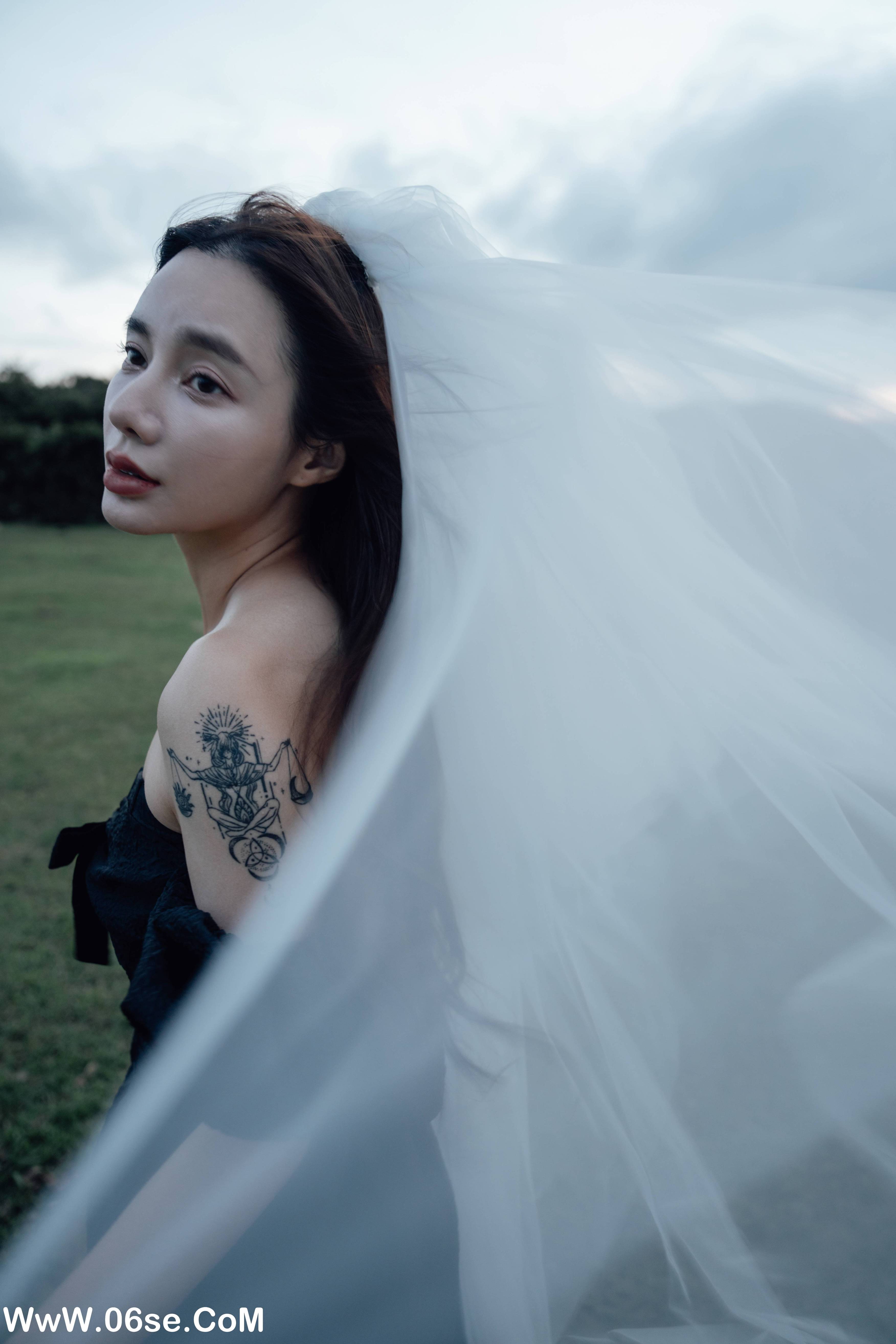 图片[34]-[YITUYU艺图语]2022.09.16 渐暗时刻，黑裙白纱情绪片 姝雯同学[38+1P／330MB]-六色网