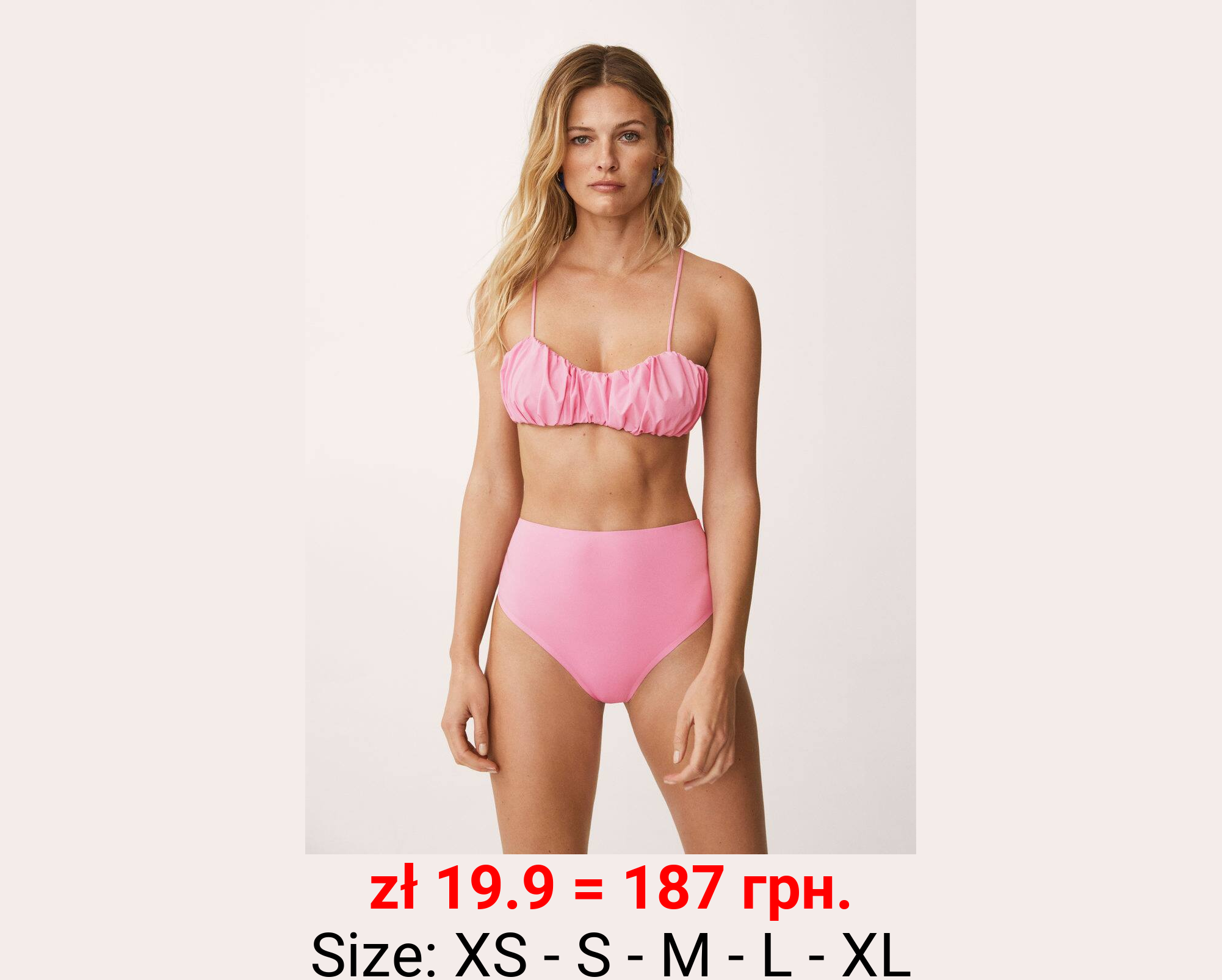 Top bikini espalda cruzada