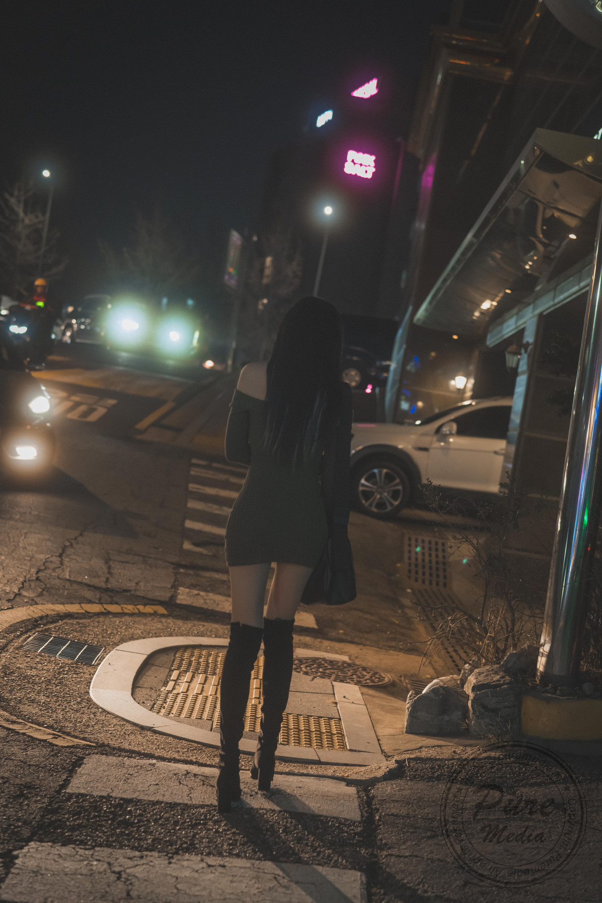 Hina 히나, [PURE MEDIA] Vol.267 Black Out Slutty Girl Set.02 1
