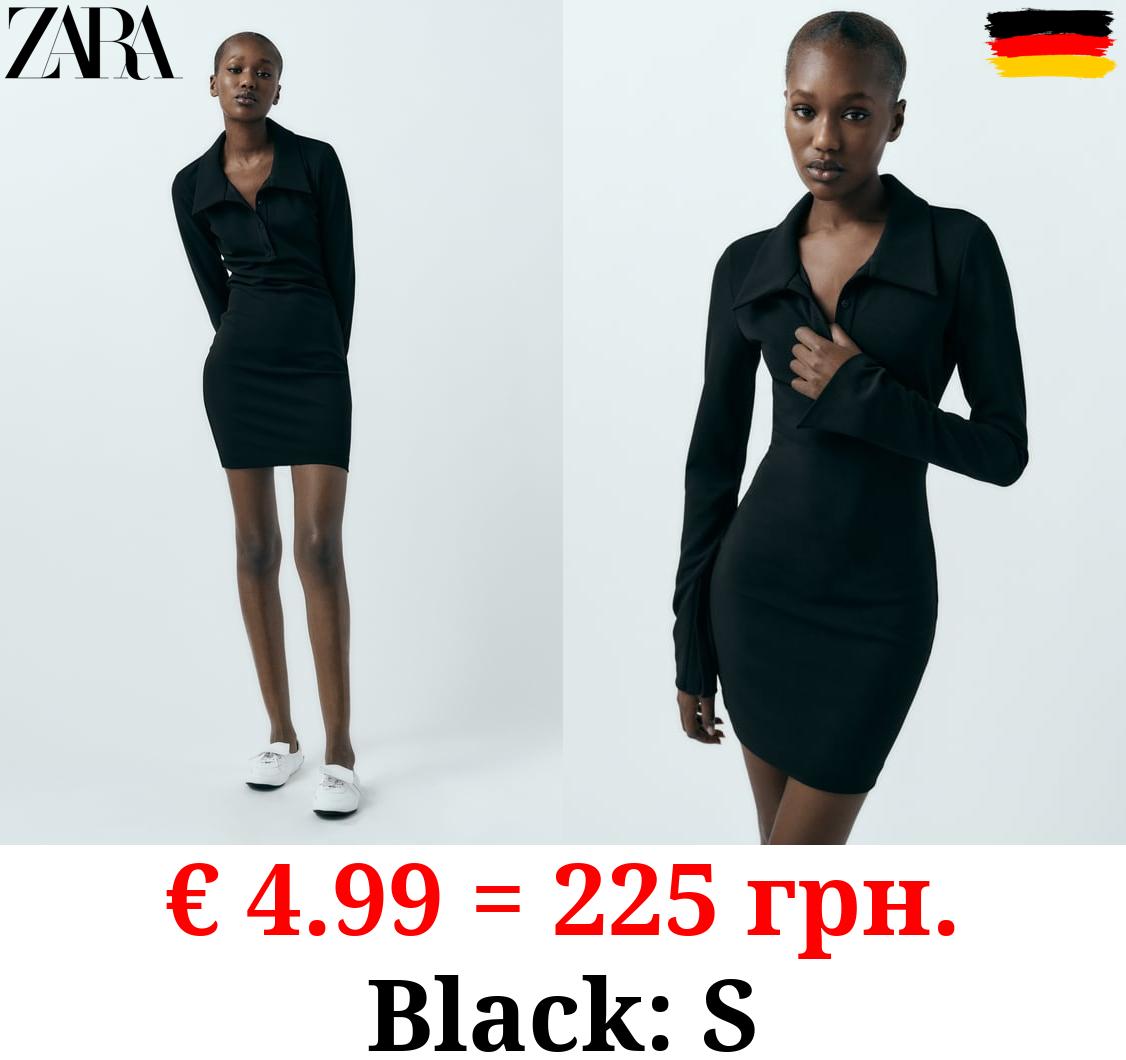 SHORT DRESS WITH SHIRT COLLAR