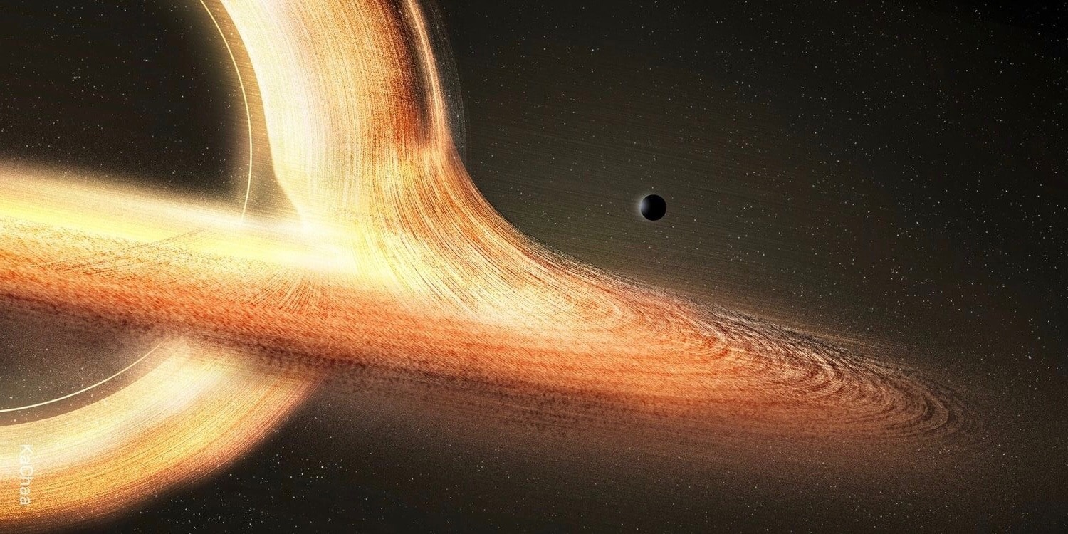 May have discovered. Ton 618. Черная дыра с поверхности планеты. Гаргантюа Black hole. Гаргантюа космос.