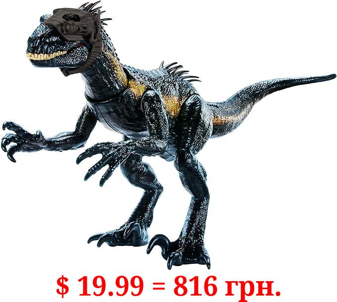 Mattel Jurassic World Track N Attack Indoraptor Dinosaur Figure with Tracking Gear & 3 Attack Features, Plus Downloadable App & AR