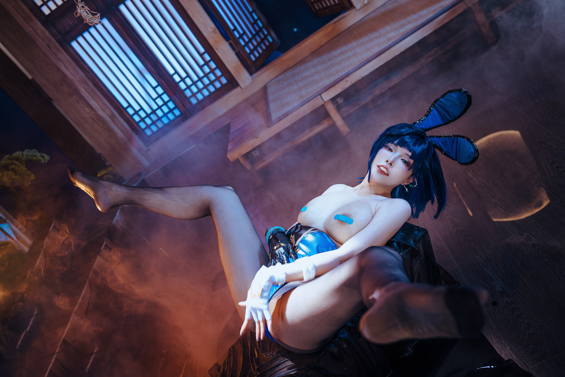 Cosplay 夏小秋秋秋 夜兰 兔女郎 Set.02 16