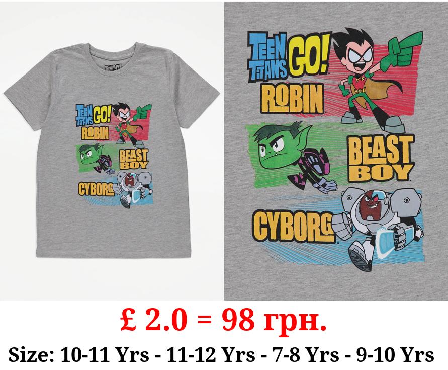 DC Comics Teen Titans Go! Grey T-Shirt