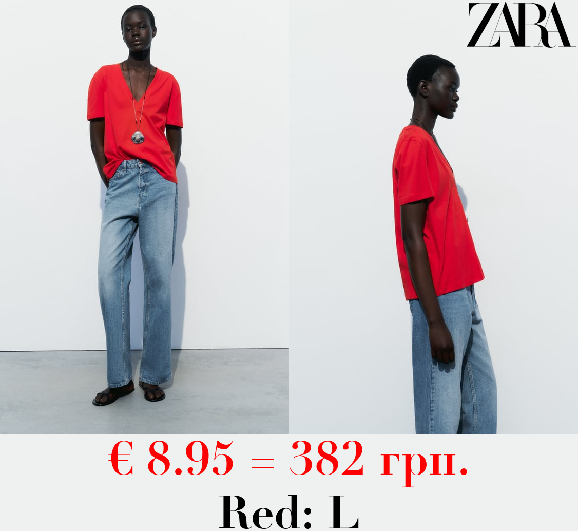 COTTON T-SHIRT WITH ENZYME FINISH