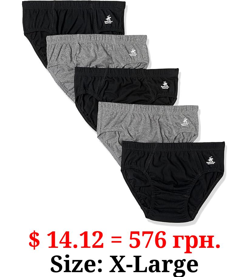 Beverly Hills Polo Club Men's 5 Pack Low Rise Brief