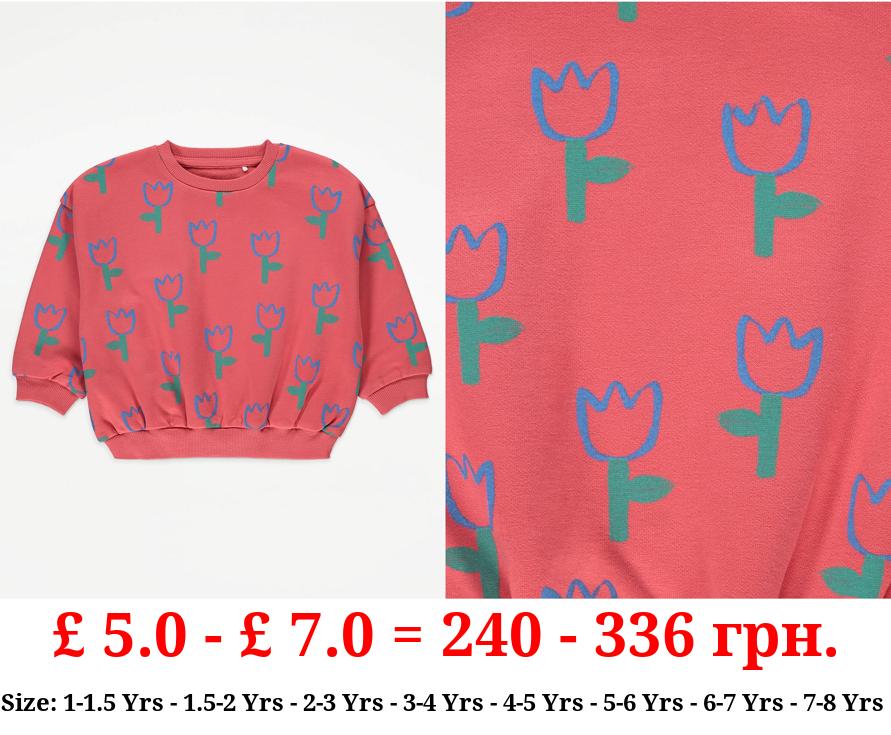 Red Tulip Sweatshirt