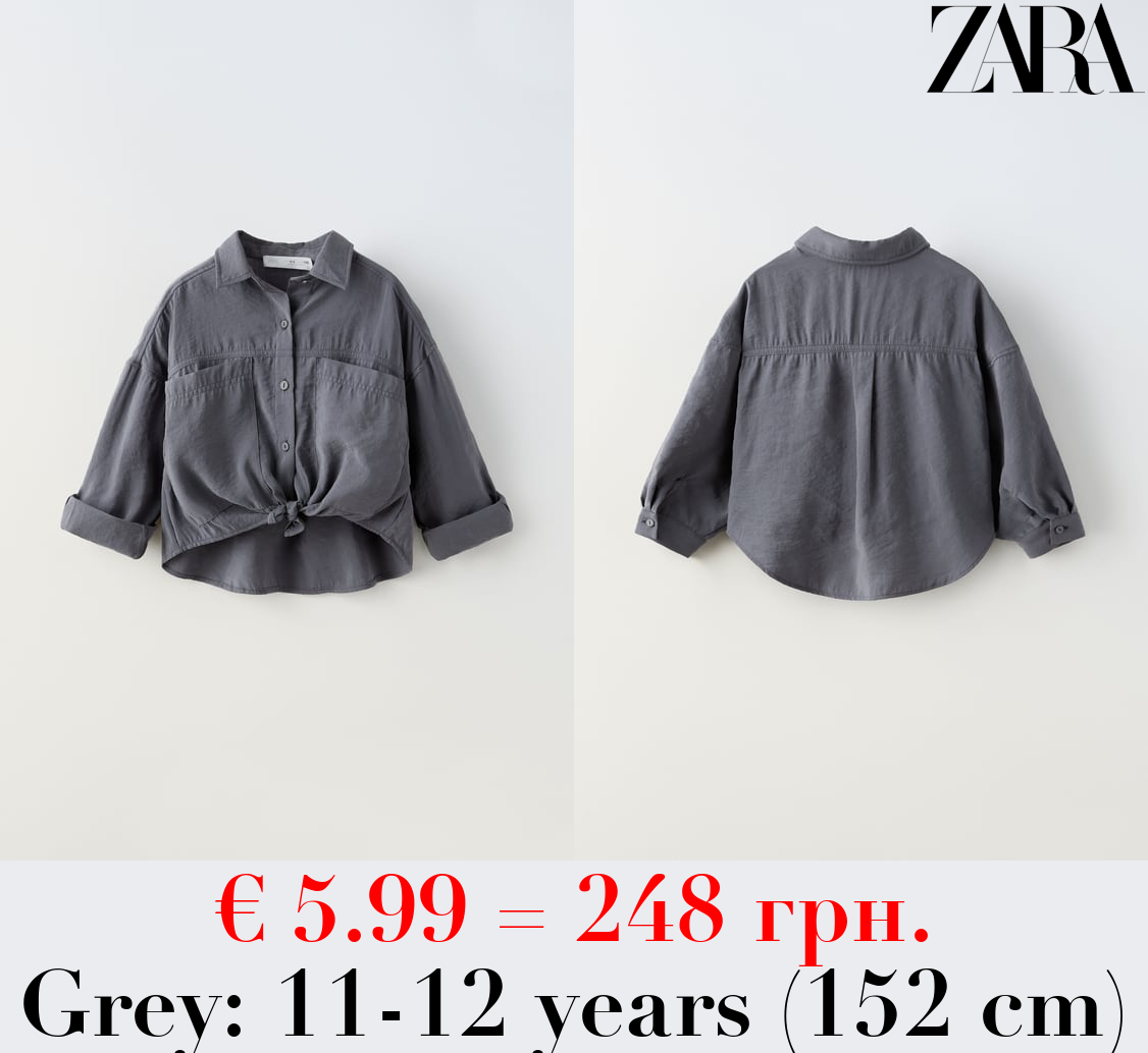 FLOWING SHIRT WITH KNOT