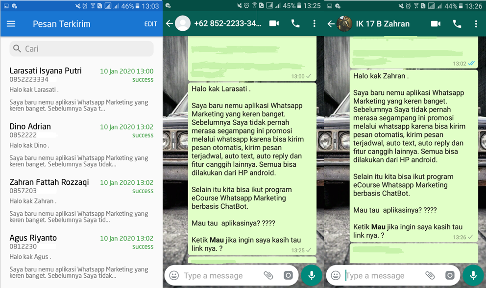 Pesan Broadcast Whatsapp Menggunakan Aplikasi Wabot ...