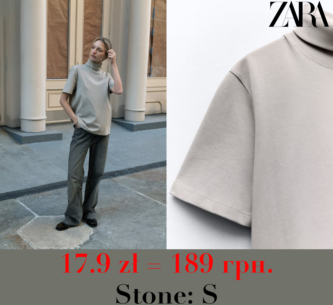 HEAVY COTTON TURTLENECK TOP