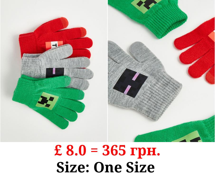 Minecraft Magic Gloves 3 Pack