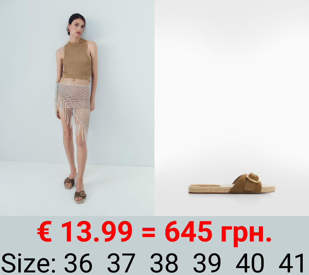 Sandalia piel hebilla