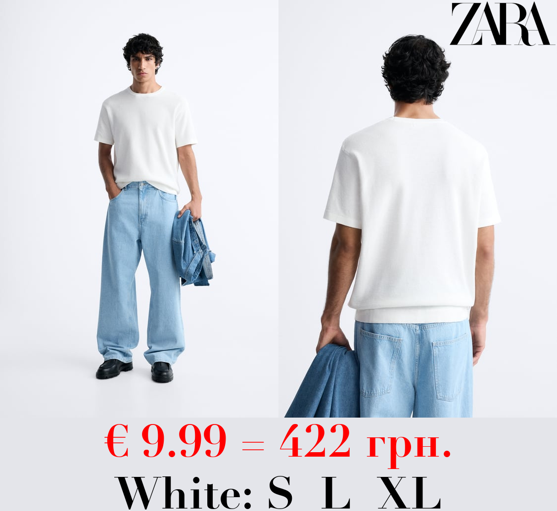 TEXTURED KNIT T-SHIRT