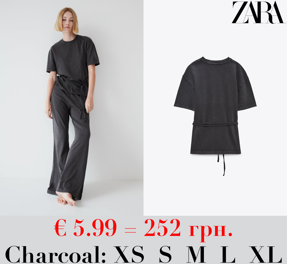 FADED BELTED T-SHIRT