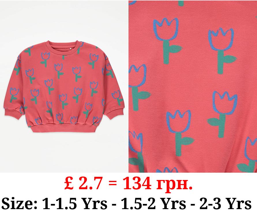 Red Tulip Sweatshirt