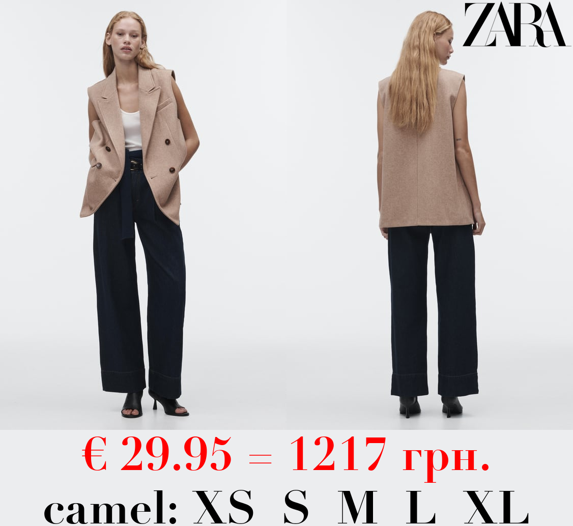 SOFT DOUBLE-BREASTED WAISTCOAT