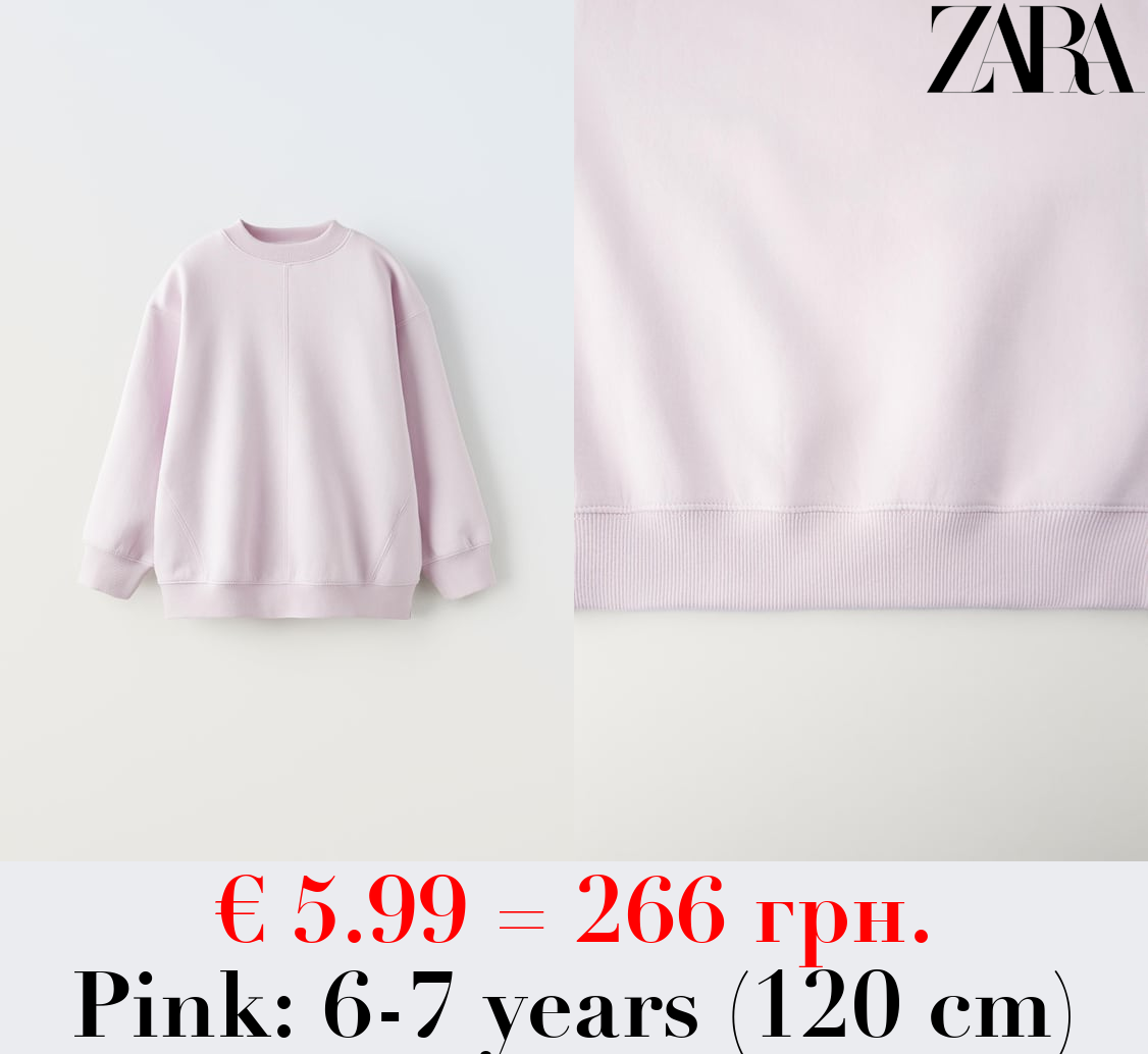 BASIC PLUSH SWEATSHIRT