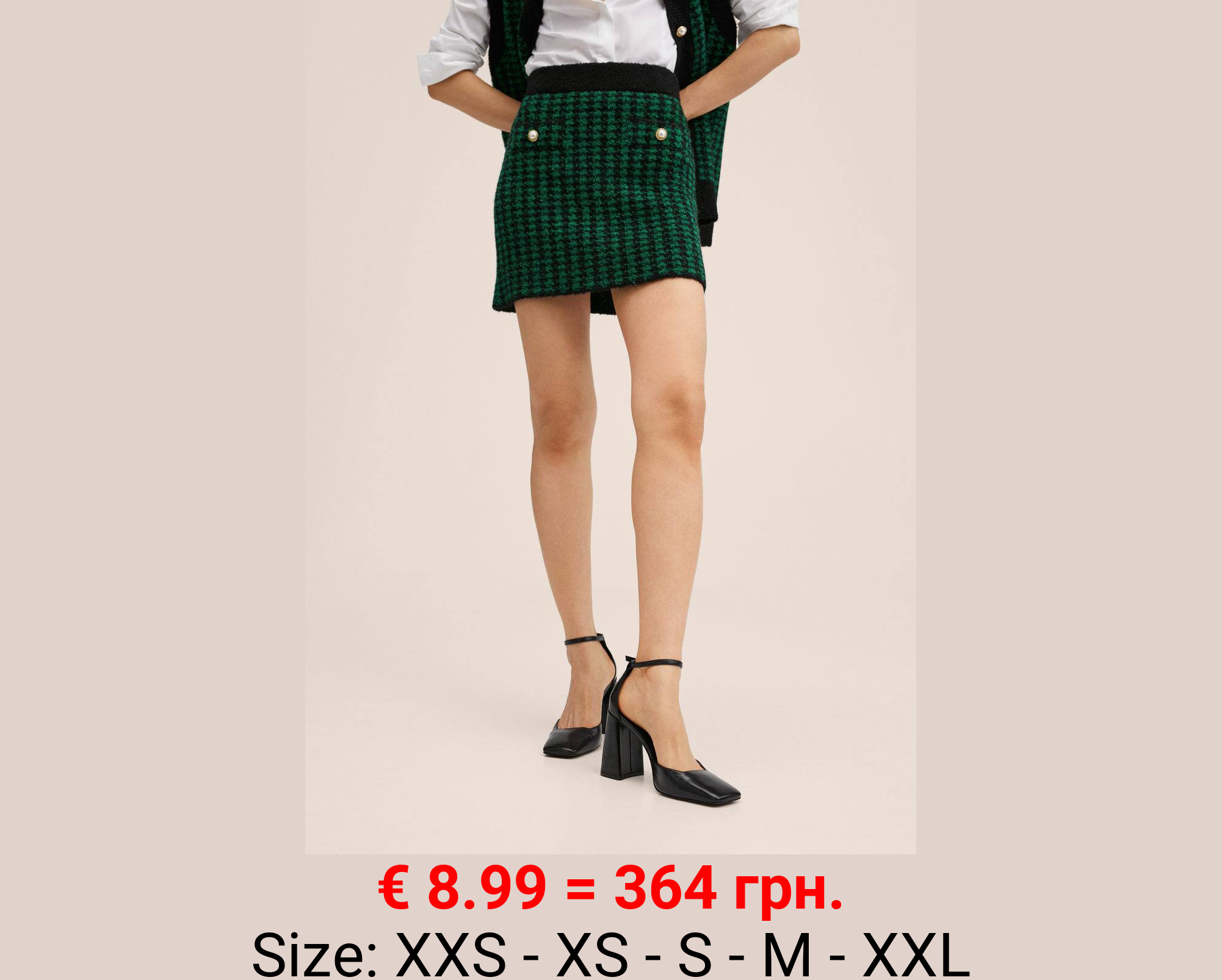 Minifalda pata de gallo
