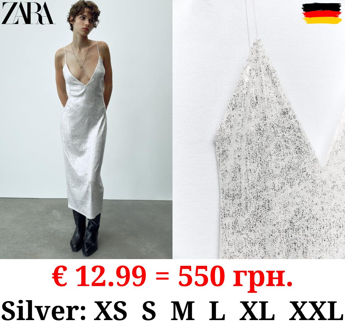 SEQUINNED MIDI DRESS