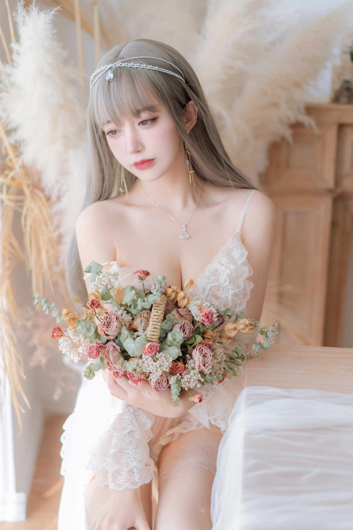 斗鱼米线线sama写真 Cosplay 凡尔赛公主 24