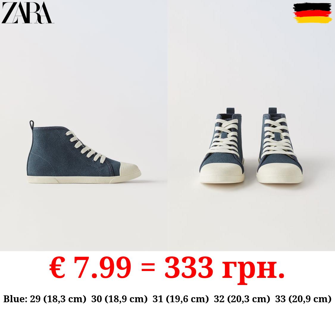 LEATHER HIGH-TOP SNEAKERS