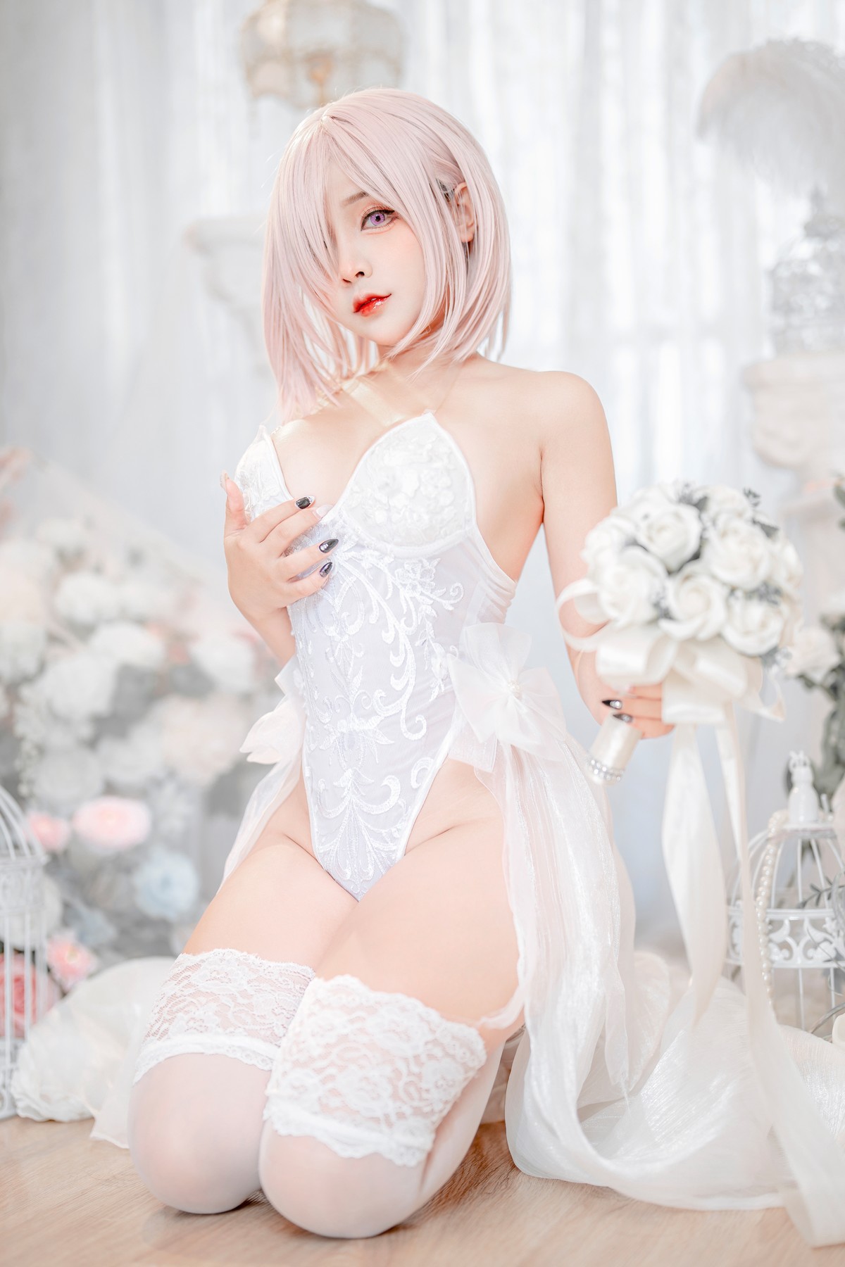 Cosplay SayoMomo小桃 Mashu Kyrielight 4