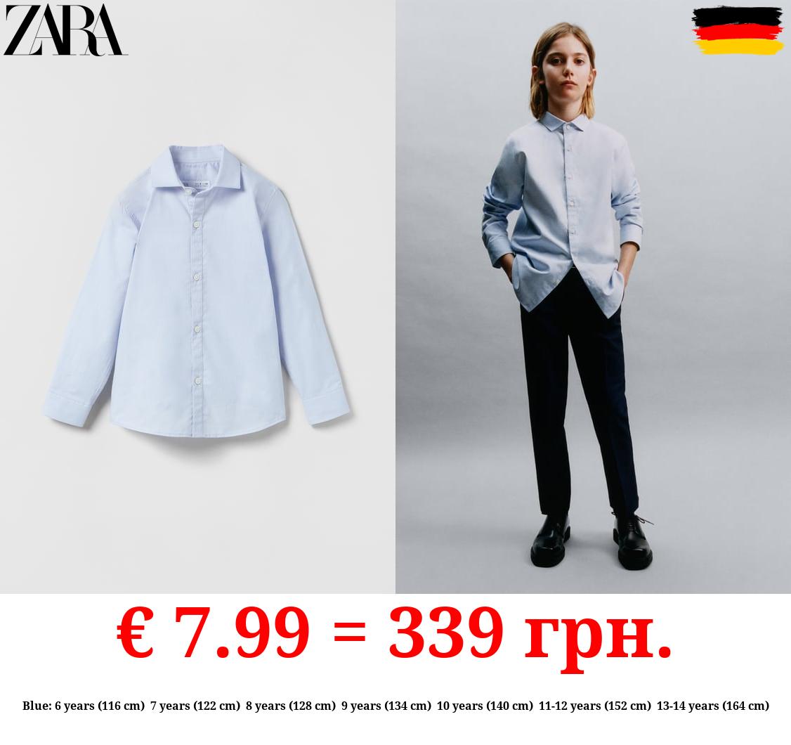 DRESS SHIRT WITH SPREAD COLLAR