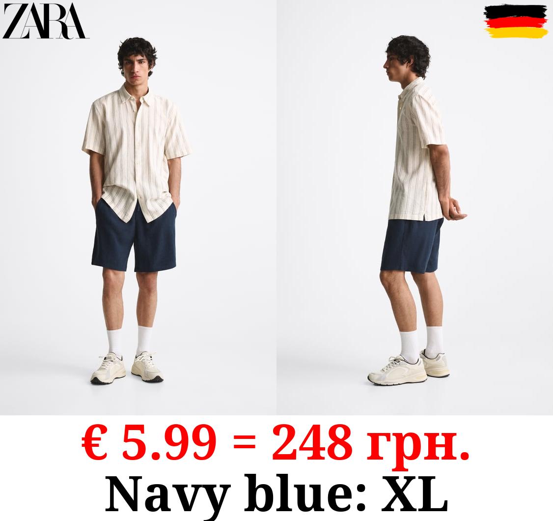 VISCOSE - LINEN BERMUDA SHORTS