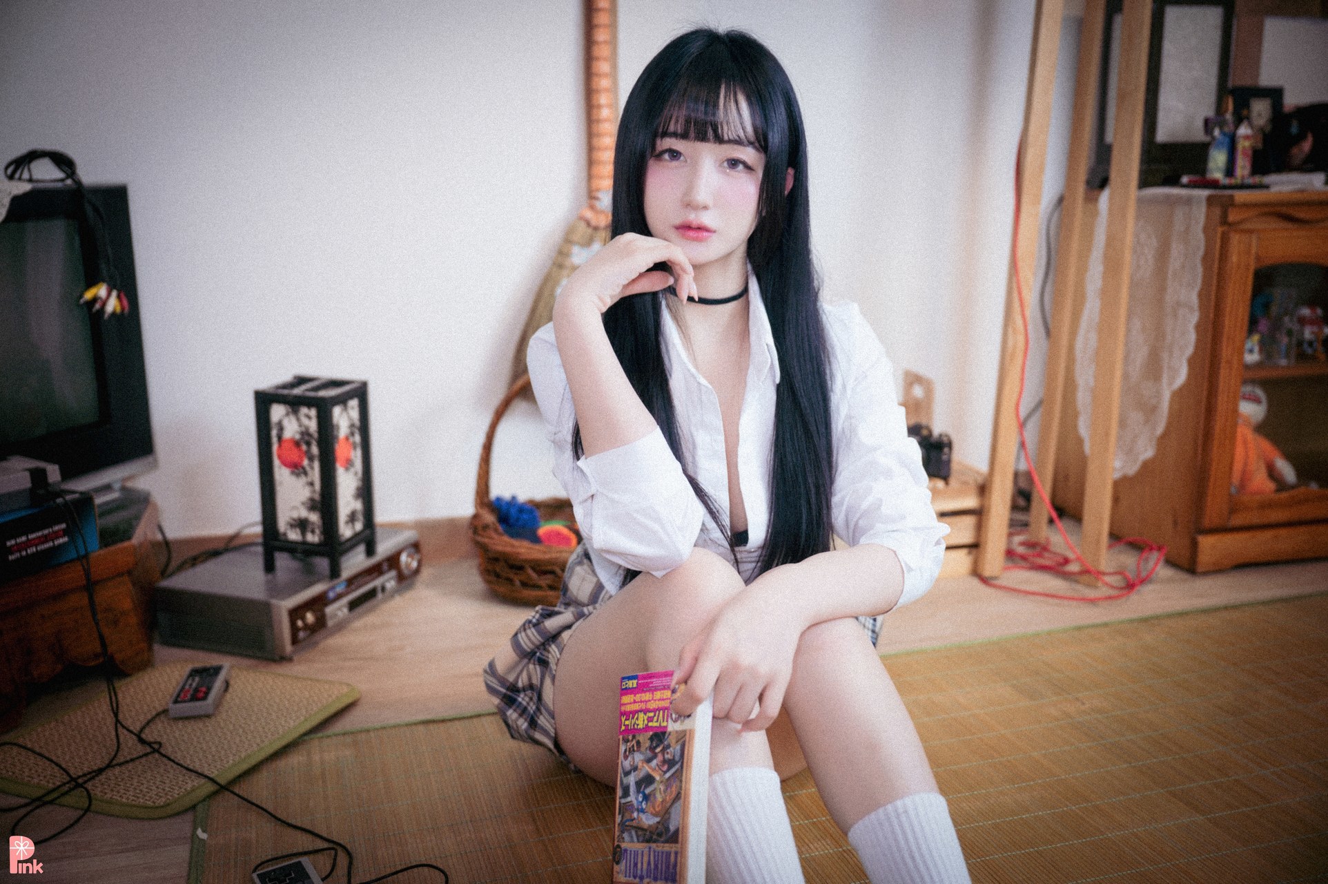 Han Jina 한지나, [PINK] 지나의 교복 생활 (Bright Ver) 33