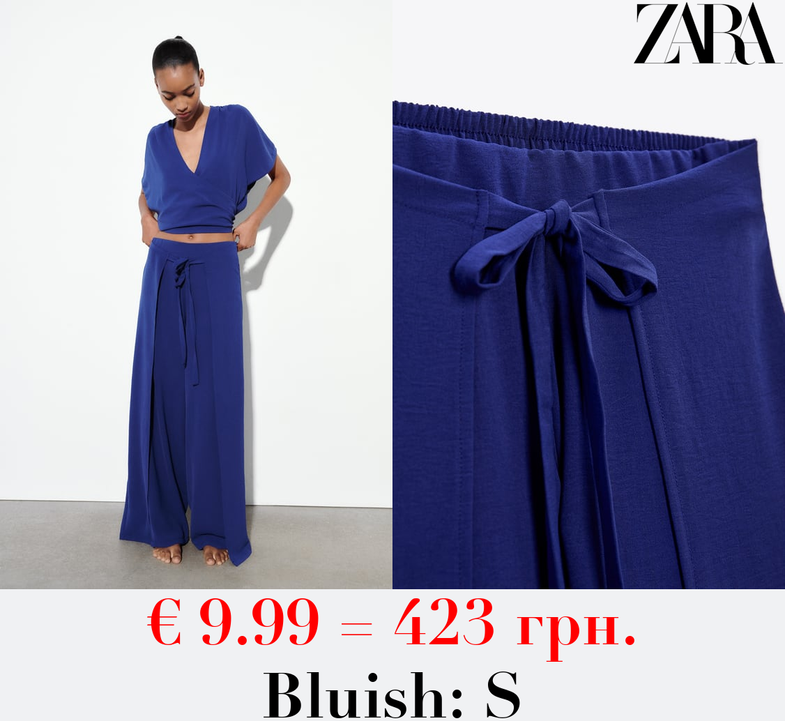 FLOWING WRAP TROUSERS