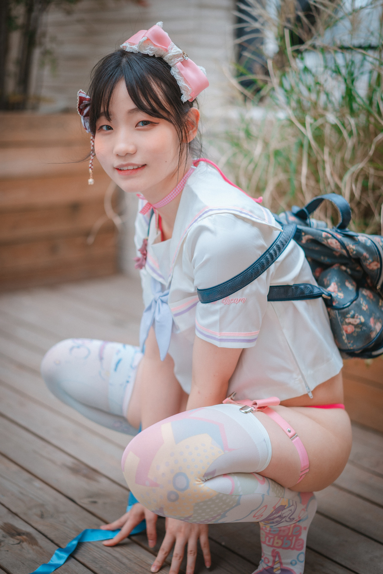 Mimmi 밈미, [DJAWA] Mochilero en Violeta (Backpacker-Girl) Set.02 1
