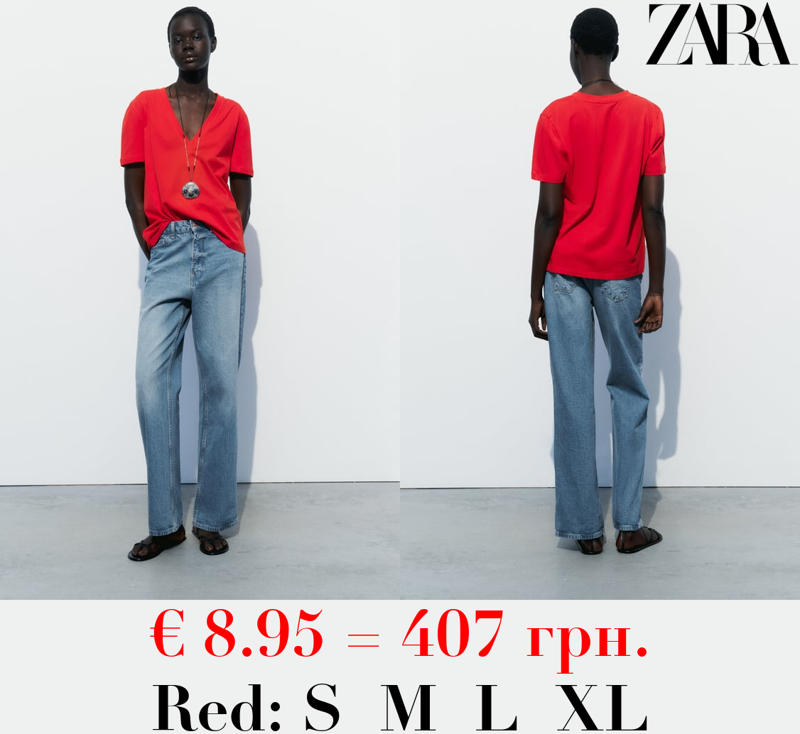 COTTON T-SHIRT WITH ENZYME FINISH